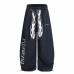 Retro Flame Belt Knife Casual Sweatpants Unisex Loose Street Style Design Sense Unique Wide Leg Long Pants