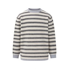 Fit Type  Stripe  Long Sleeve  Round Neck Loose Fit  Knitwear