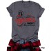 Short sleeved fun letter print