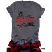 Short sleeved fun letter print