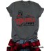Short sleeved fun letter print