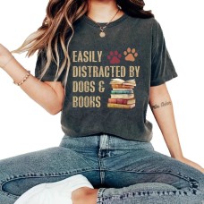 Round neck letter printed top for women