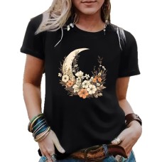 Short sleeved flower moon