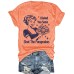 Beauty and Cake Printed Short Sleeves