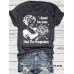 Beauty and Cake Printed Short Sleeves