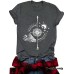 Short sleeved cross print