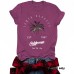 Plant printed loose casual short sleeves