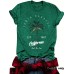 Plant printed loose casual short sleeves