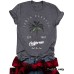 Plant printed loose casual short sleeves