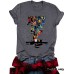 Round neck JUST DO IT top for women