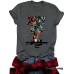 Round neck JUST DO IT top for women