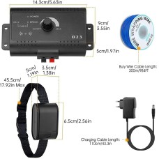 Wireless Invisible Dog Fence - Remote Control, Beep/Shock Collar, Outdoor Training