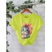 Short sleeved pure cotton kitten