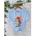 Short sleeved pure cotton kitten