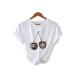 Cherry printed pure cotton top for women