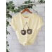 Cherry printed pure cotton top for women