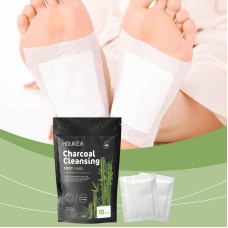 HOUKEA Bamboo Charcoal Foot Patches Gentle Daily Foot Cleaning and Body Care Bamboo Charcoal Foot Care Patch