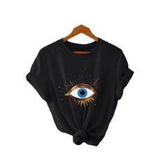 Eye printed pure cotton top