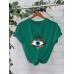Eye printed pure cotton top Eye printed pure cotton top