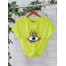 Eye printed pure cotton top Eye printed pure cotton top