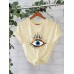 Eye printed pure cotton top Eye printed pure cotton top