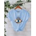 Eye printed pure cotton top Eye printed pure cotton top