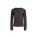Vintage Gothic Style Embroidered Cardigan Sweater Casual Streetwear Loose Knit Outerwear