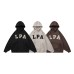 Letter Applique Embroidery Loose Hoodie   Unisex