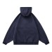 Letter Embroidery Loose Fleece Hoodie Sweatshirt