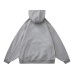 Letter Embroidery Loose Fleece Hoodie Sweatshirt