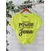 Short sleeved pure cotton slogan