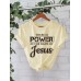 Short sleeved pure cotton slogan