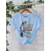 Short sleeved pure cotton cartoon