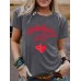 Strawberry Milk Round Neck Loose Short Sleeve