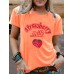 Strawberry Milk Round Neck Loose Short Sleeve