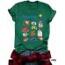 Sunday morning round neck pullover short sleeved shirt