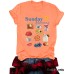 Sunday morning round neck pullover short sleeved shirt