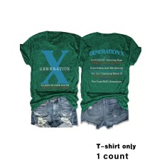Generation X round neck pullover short sleeved shirt