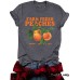 T-shirt FARM PEACHES peach print