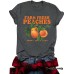 T-shirt FARM PEACHES peach print