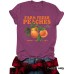 T-shirt FARM PEACHES peach print