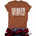HEAVEN IS MY HOME New Round Neck Loose Short Sleeves