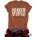 HEAVEN IS MY HOME New Round Neck Loose Short Sleeves