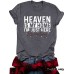 HEAVEN IS MY HOME New Round Neck Loose Short Sleeves