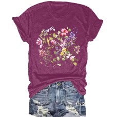 Short sleeved fashion print