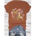 Short sleeved fashion print