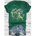 Short sleeved fashion print