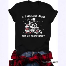STRAWBERRY JAMS loose short sleeved round neck