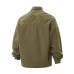 Retro Color-block Pocket Design Loose Turn-down Collar Work Jacket