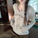 Casual Dog Print Long Sleeve Hooded Fitted Women's Top Summer Loose Fit